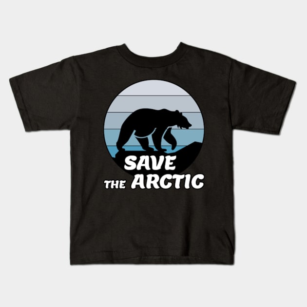 Save the Arctic, Save The Polar Bears Kids T-Shirt by FancyDigitalPrint